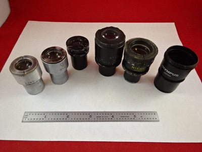 FOR PARTS MICROSCOPE PART LOT EYEPIECES OCULAR OPTICS AS IS BIN#T1-B-08