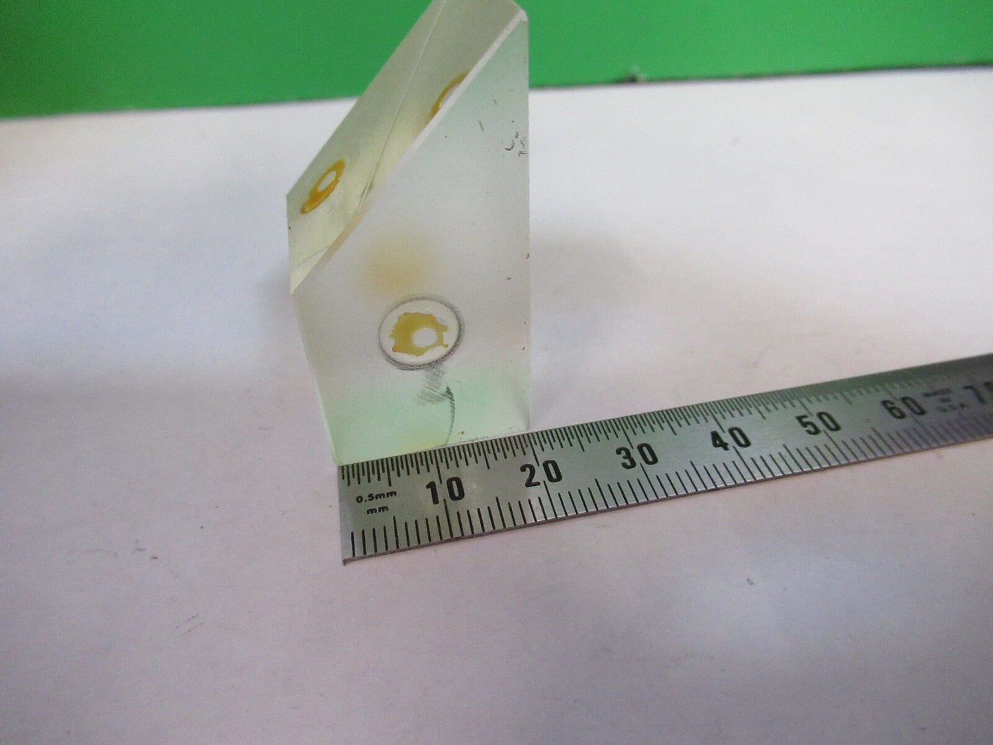 BAUSCH LOMB GLASS PRISM HEAD OPTICS MICROSCOPE PART as pictured H3-B-14