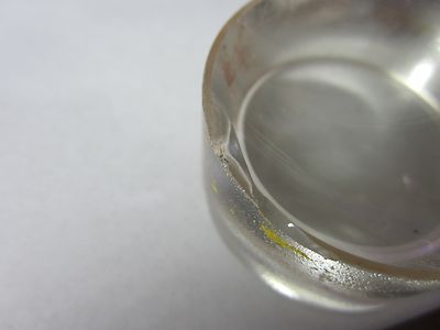 Optical PlanO Concave Lens chipped on edge Mil Spec Laser Optics