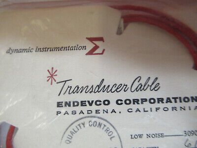 PCB ENDEVCO LOW NOISE CABLE 24in 3090A for accelerometer  AS PICTURED &Q1-FT-66