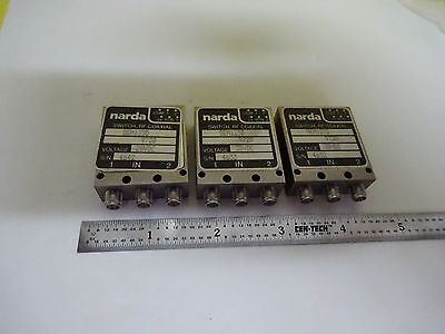 LOT NARDA COAXIAL SWITCH MODULES FREQUENCY RF MICROWAVE AS IS BIN#W5-A-20