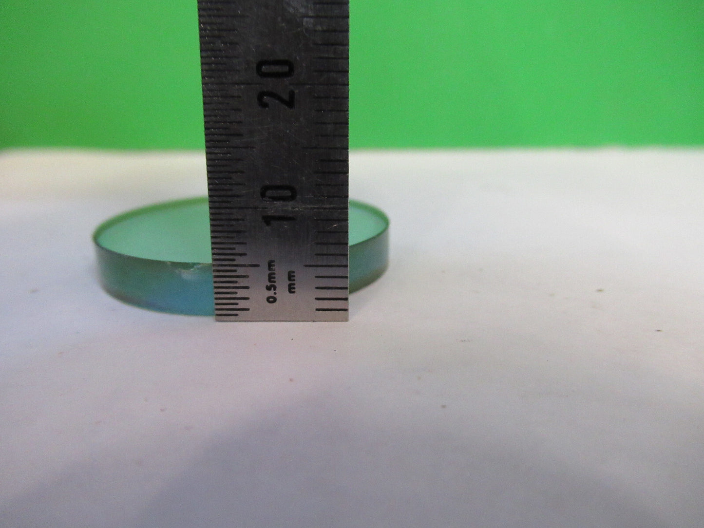 OPTICAL HEAT ABSORBING GLASS FILTER MICROSCOPE PART OPTICS AS PICTURED S1-B-12