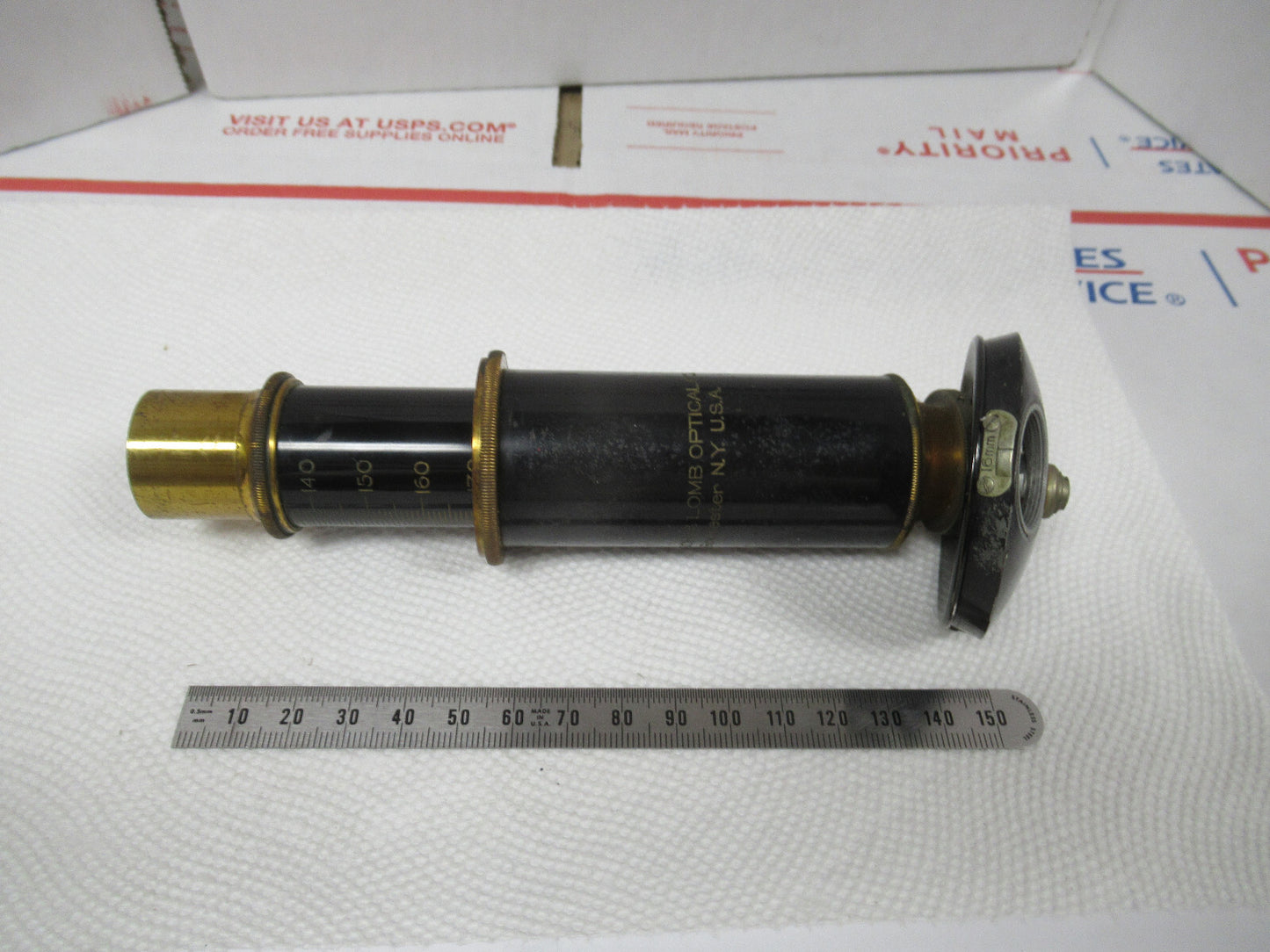 Antique Bausch & Lomb Tubus + Nosepiece Microscope Part