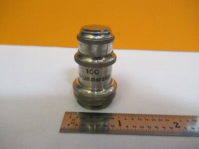 Antique Brass 100X Objective Microscope Part
