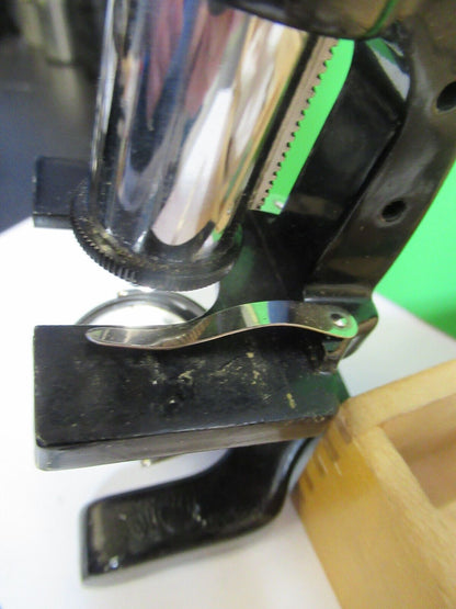 ANTIQUE RARE WOLLENSAK COLLECTABLE MINI MICROSCOPE OPTICAL AS PICTURED &H9-A-35