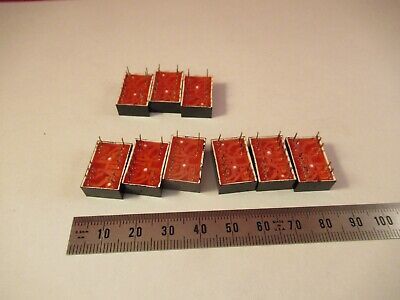 LOT 9 PCS LED SEGMENTS NUMBER DISPLAY 1990-0431 COMPONENT AS PICTURED &P7-FT-82