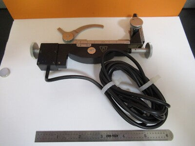 VICKERS UK ENGLAND STAGE MICROMETER CLIPS MICROSCOPE PART AS PICTURED &Q6-A-86