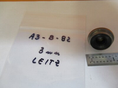 ANTIQUE ERNST LEITZ WETZLAR OBJECTIVE 3mm MICROSCOPE PART AS PICTURED &A3-B-82