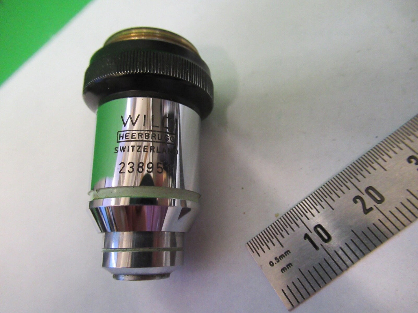 WILD HEERBRUGG SWISS FLUOTAR OBJECTIVE 40X MICROSCOPE PART AS PICTURED W4-B-17