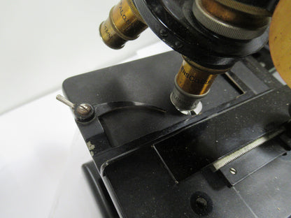 ANTIQUE BRASS SPENCER 1926 circa MICROSCOPE as shown OPTICS #LOBBY