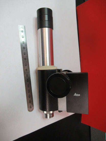 LEICA MICROSCOPE PART STAGE + OBJECTIVE AND EYEPIECE  AS PICTURED 6V-FT-80