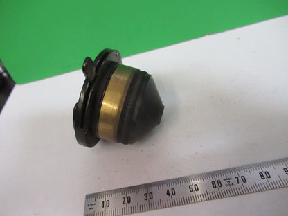 ANTIQUE BAUSCH LOMB CONDENSER + IRIS OPTICS MICROSCOPE AS PICTURED &H2-A-29