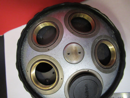 NIKON ECLIPSE E-400 JAPAN NOSEPIECE FAIR MICROSCOPE PART AS PICTURED T5-A-02