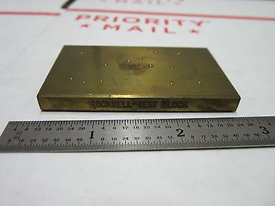 METROLOGY INSPECTION ROCKWELL HARDNESS TEST STANDARD BIN#5-21