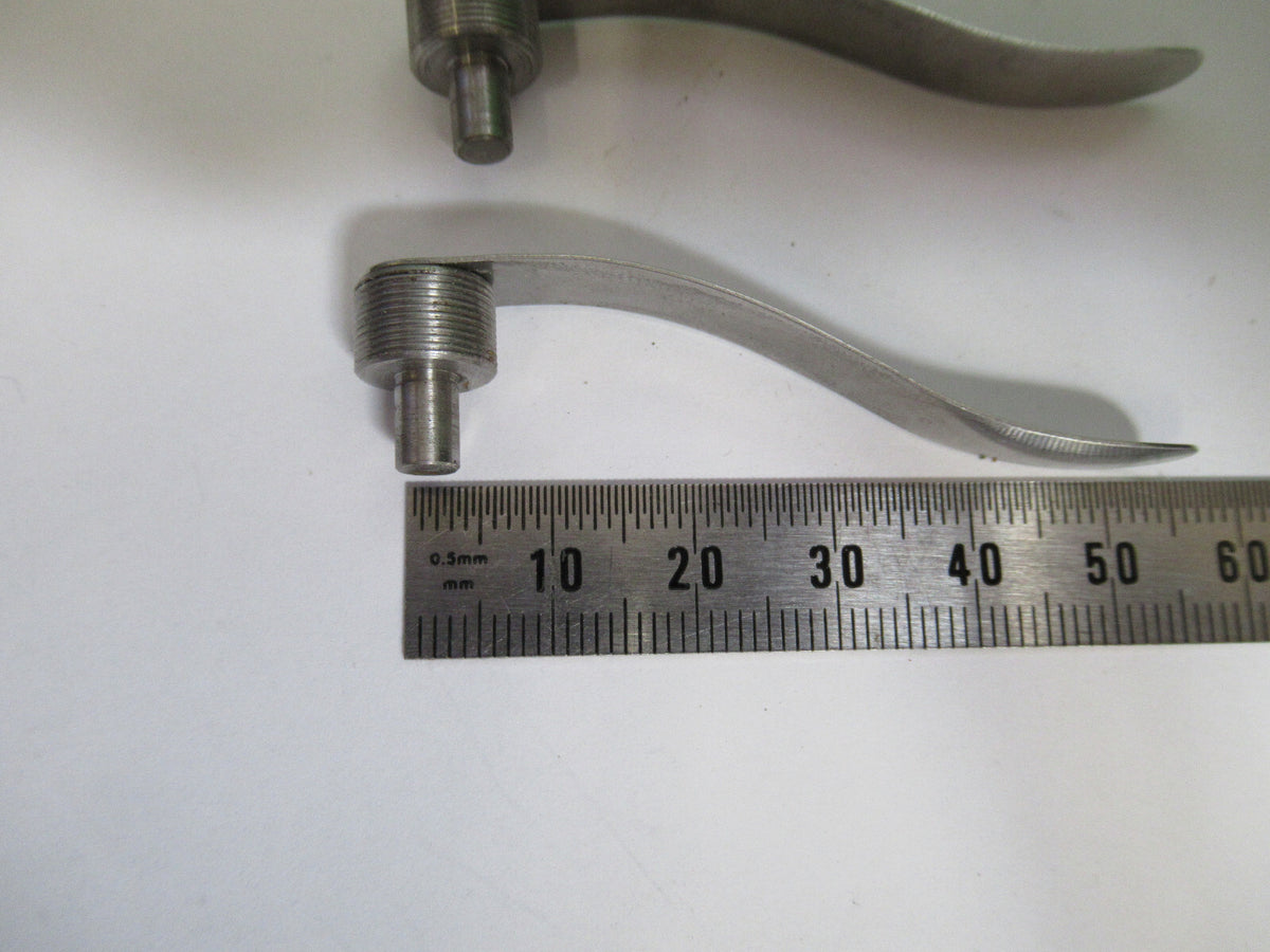 BAUSCH LOMB PAIR CLIPS STAGE MICROSCOPE PART AS PICTURED X5-A-63