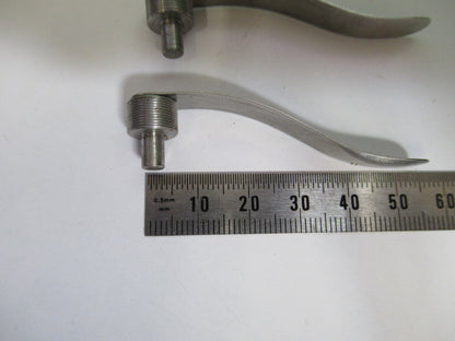 BAUSCH LOMB PAIR CLIPS STAGE MICROSCOPE PART AS PICTURED X5-A-63