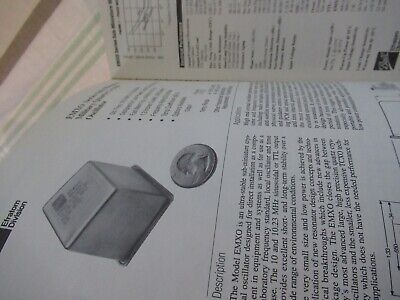 COLLECTABLE RARE EFRATOM RUBIDUM FREQUENCY STANDARD HANDBOOK 1991 AS PIC &BIBLI