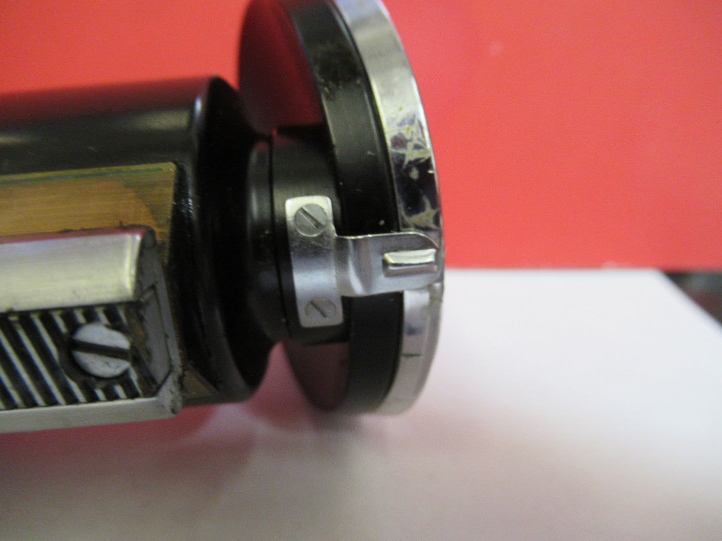 ANTIQUE BAUSCH LOMB tubus + nosepiece MICROSCOPE PART AS PIC V7-A-38