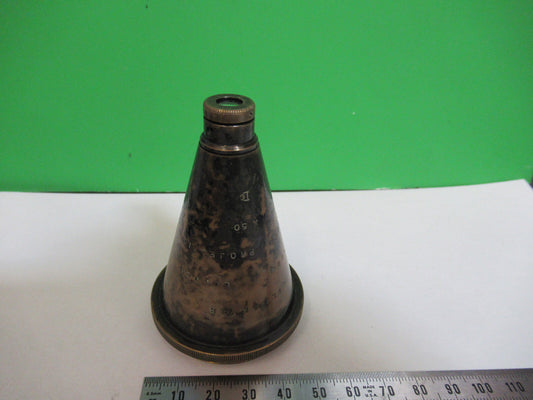 Antique Brass Rare UK England Dallmeyer Projection Gauge Microscope Part