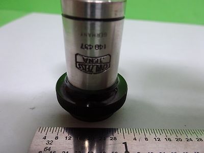 MIKROSKOPTEIL OBJEKTIV CARL ZEISS JENA DEUTSCHLAND HI 90X OPTICS AS IS BN#H7-A-13