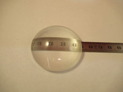 OPTICAL FROSTED DIFFUSER LENS BI CONVEX GLASS OPTICS AS PICTURED &X1-A-07