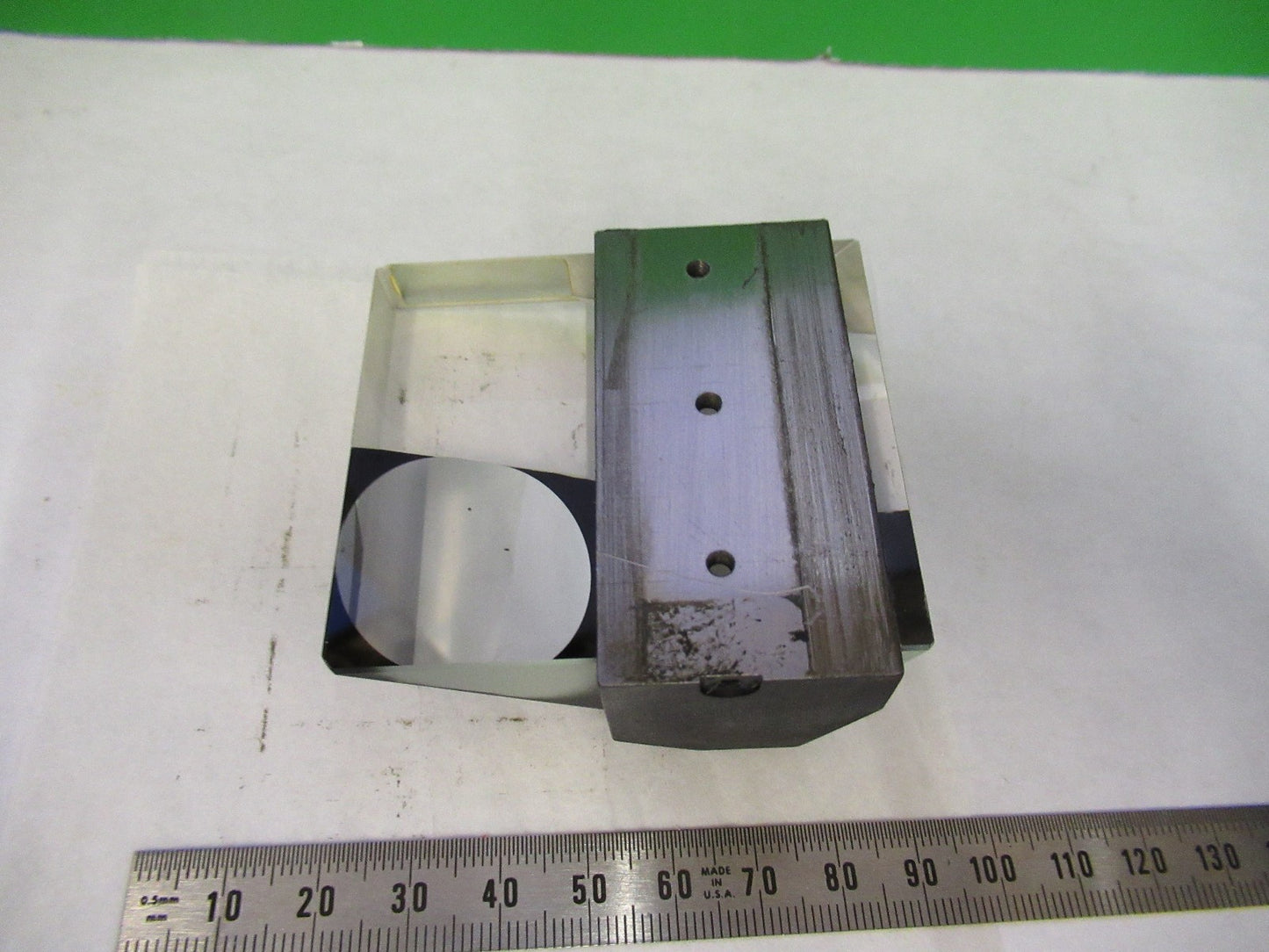 ZEISS GERMANY GLASS PRISM HEAD OPTICS MICROSCOPE PART AS PICTURED V8-B-17