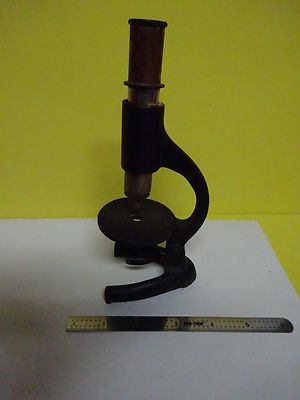 Microscope Part Japan Antique Tubus + Eyepiece + Objective Optics Bn