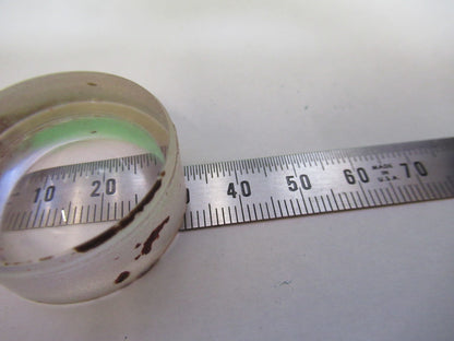 OPTICAL PLANO CONCAVE LENS THICK GLASS MIL SPEC OPTICS AS PICTURED V3-A-19