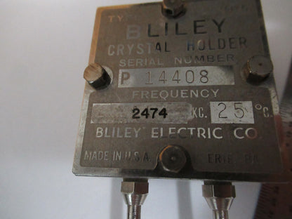 Antique 1930s Quartz Radio Crystal VP5 Bliley Electric Co. Frequency Control