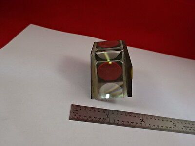 OPTICAL LEITZ GERMANY PRISM OPTICS MICROSCOPE PART AS PICTURED &H1-C-06