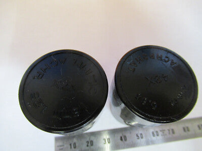 LOT BAUSCH LOMB EMPTY PLASTIC OBJECTIVE CANISTER MICROSCOPE PART AS PIC W3-B-29