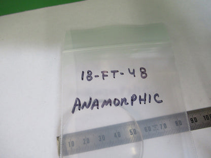 OPTICAL LENS ANAMORPHIC OPTICS 4" FL chip pn edge AS PICTURED 18-FT-48