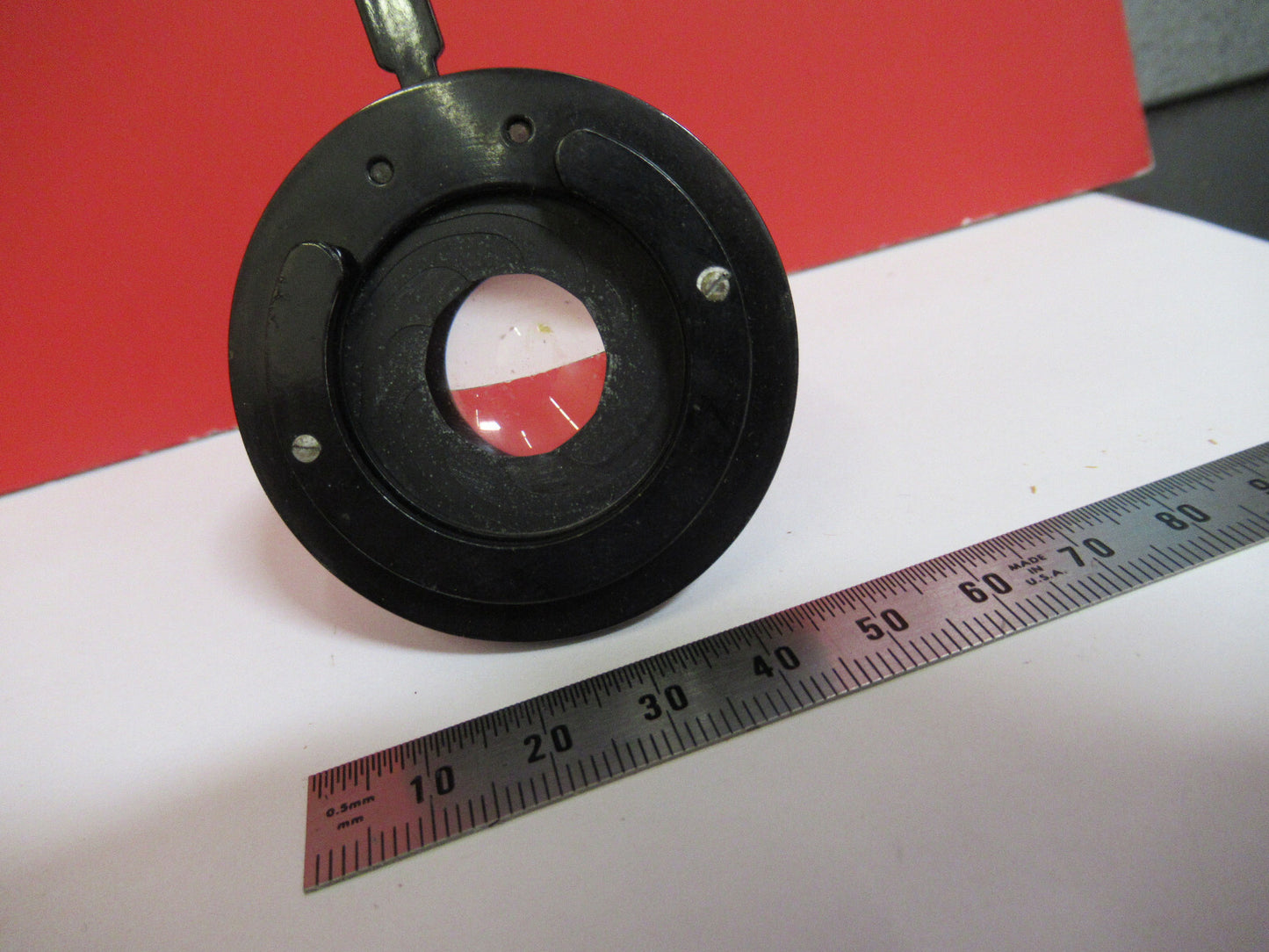 Antique Bausch & Lomb Condenser Iris Optics Microscope Part