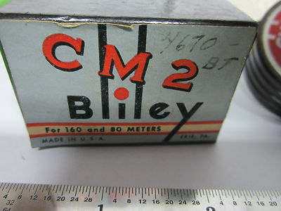 VINTAGE BLILEY CM2 QUARTZ CRYSTAL + ORIGINAL BOX FREQUENCY CONTROL  BIN#8C xii