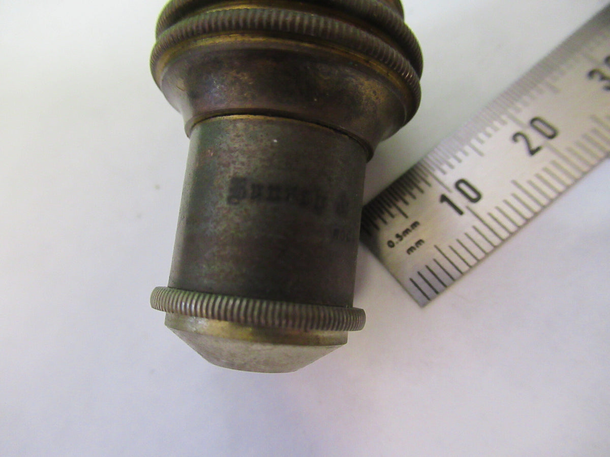 ANTIQUE BAUSCH LOMB BRASS OBJECTIVE 16mm MICROSCOPE PART AS PICTURED S7-A-29