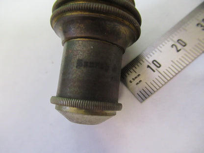 ANTIQUE BAUSCH LOMB BRASS OBJECTIVE 16mm MICROSCOPE PART AS PICTURED S7-A-29