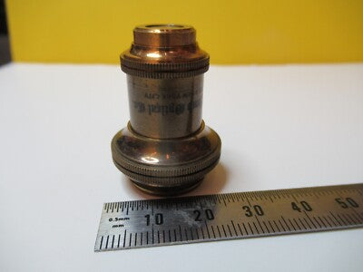 Antique Brass Objective Bausch & Lomb 1/2 Optics Microscope