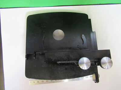 BAUSCH LOMB XY STAGE TABLE VINTAGE MICROSCOPE PART AS PICTURED &3-C-01