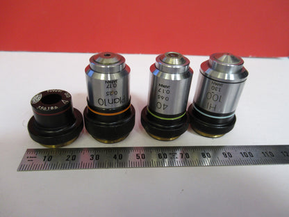 Lot Objectives Lenses Olympus Japan Optics Microscope Part