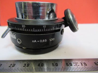 WILD SWISS HEERBRUGG CONDENSER IRIS M20 MICROSCOPE PART AS PICTURED Y5-A-45