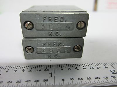 Lot 2 Ea Quartz Crystal MC-1 Frequency Control Vintage