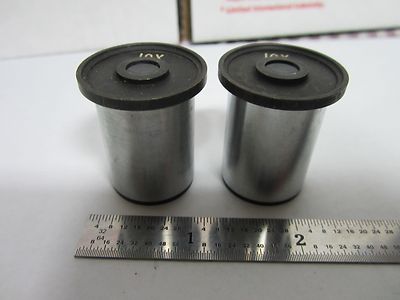 Lot 2 Ea Microscope Eyepiece 10X Optics