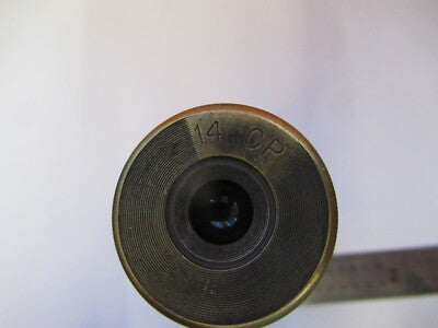 Antique Brass Rare 14 Cp Eyepiece Ocular Microscope Part
