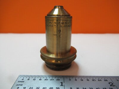 Antique Brass Objective J. Swift & Son UK 1/6 Microscope Part