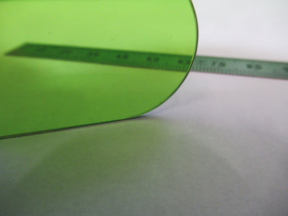 LEITZ GERMANY GREEN GLASS FILTER OPTICS MICROSCOPE PART AS PICTURED #S2-C-70