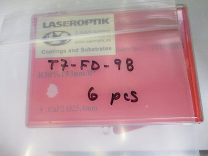 OPTICAL LENS LOT CALCIUM FLUORIDE CaF2 INFRARED OPTICS AS PICTURED T7-FD-98