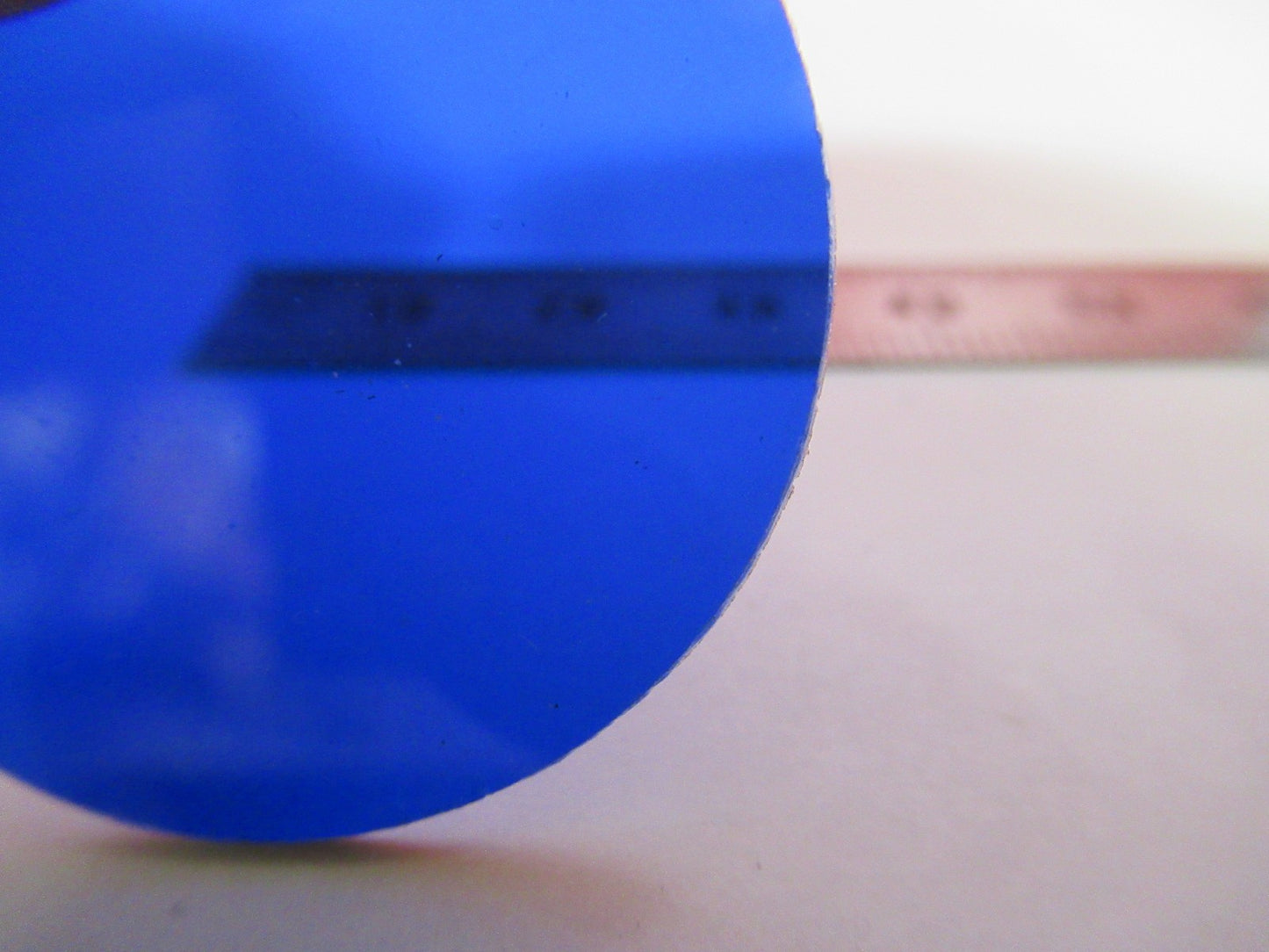 ANTIQUE BAUSCH LOMB GLASS BLUE FILTER OPTICS MICROSCOPE PART AS PICTURED V7-A-20