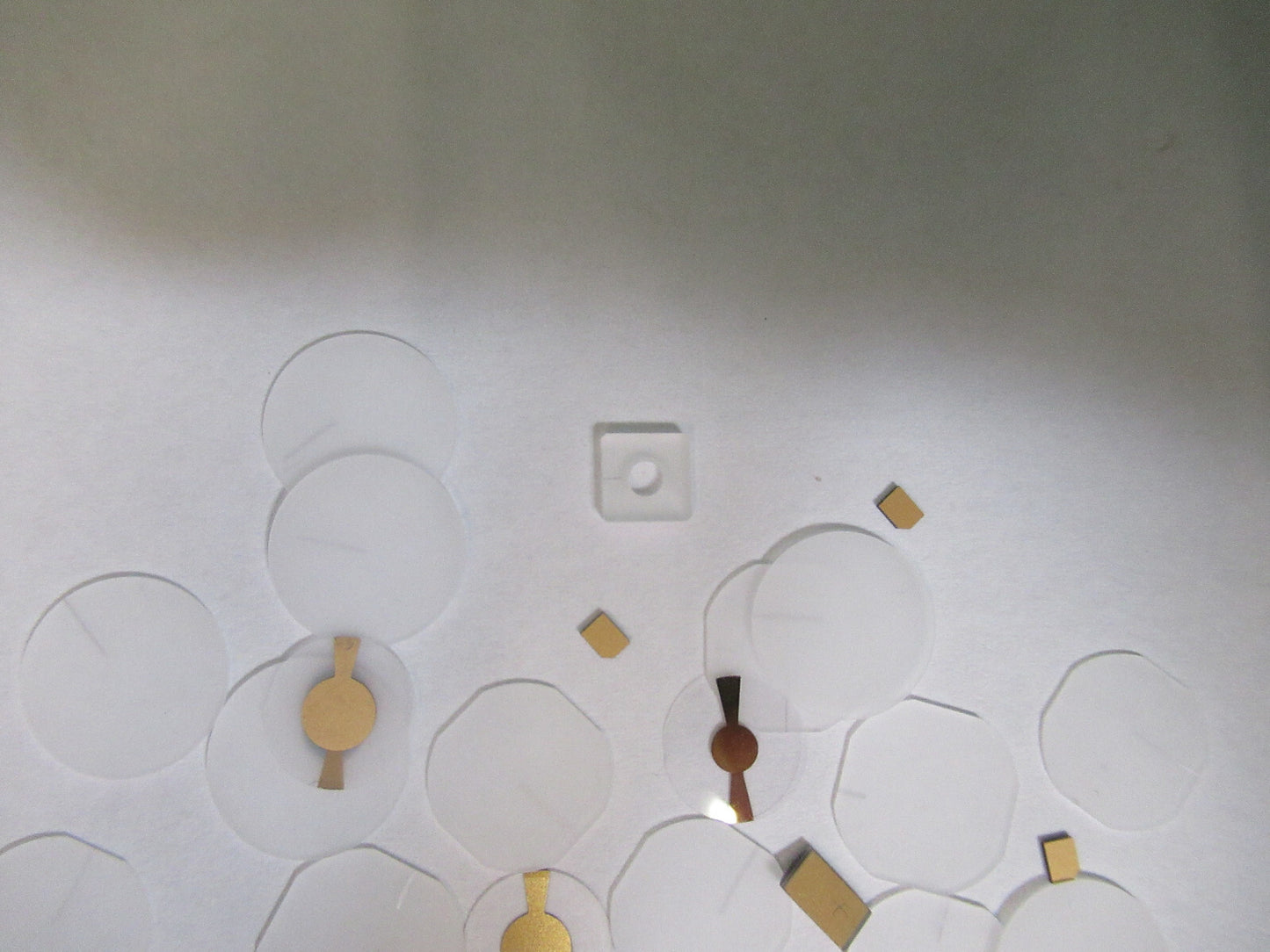 Lot Blanks Piezoelectric Quartz Crystal X-y-cut Gold Coated Piezo Sensor