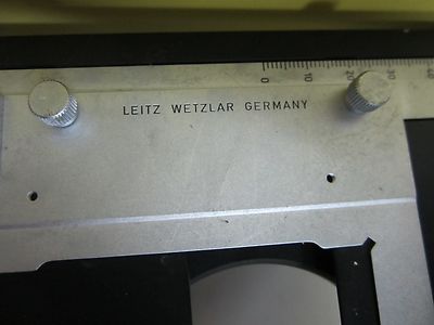 FOR PARTS MICROSCOPE LEITZ GERMANY STAGE MICROMETER [one axis loose] BIN#T8-01