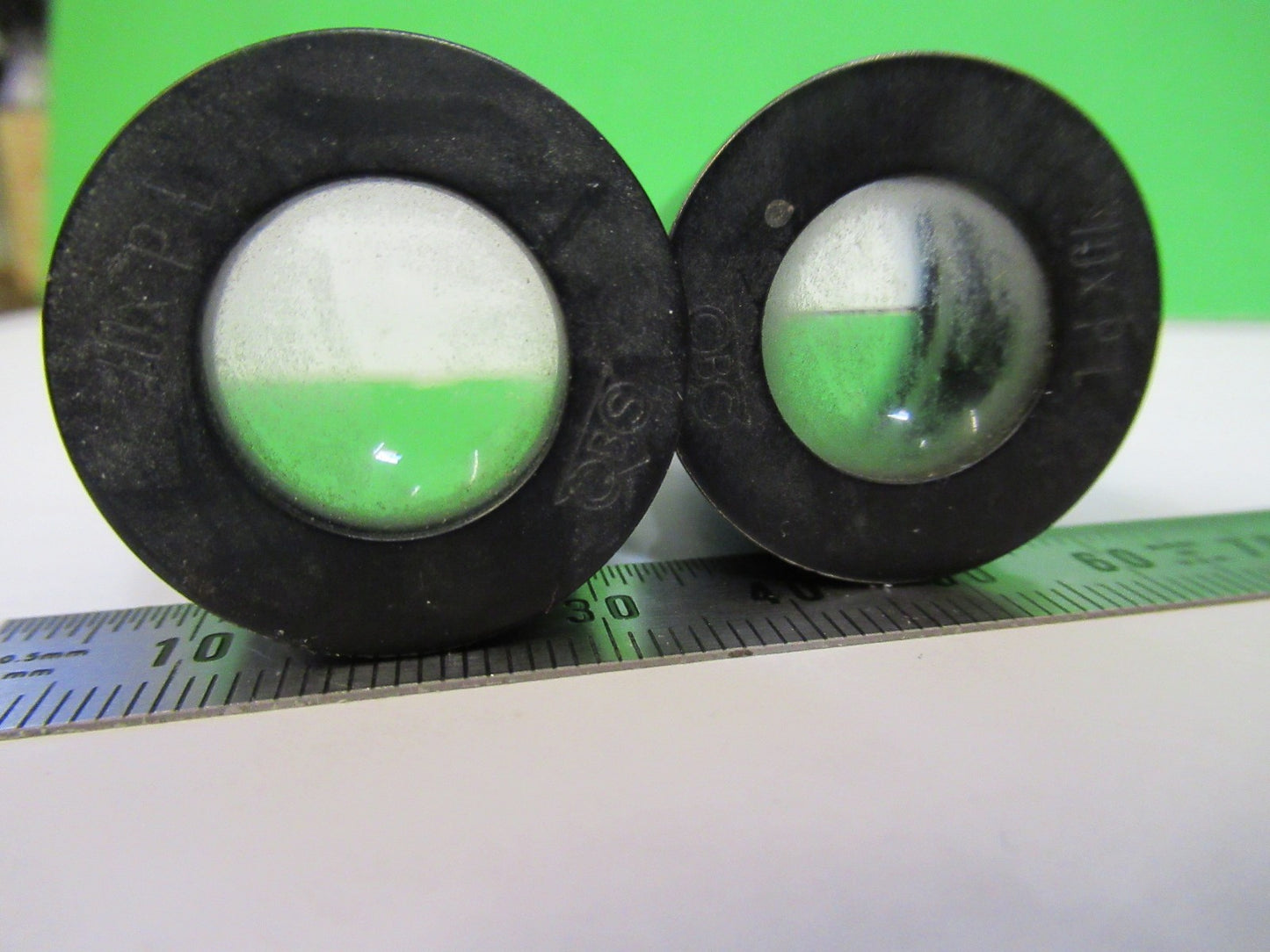 CBS BECK KASSEL GERMANY PAIR EYEPIECE MICROSCOPE PART AS PICTURED U8-A-10